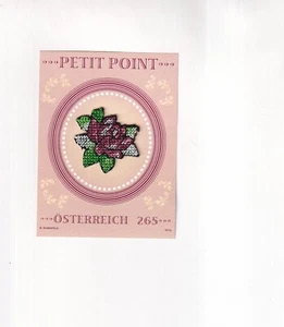 ÖSTERREICH Briefmarke PETIT POINT Kunst Blockausgabe postfrisch - Picture 1 of 1