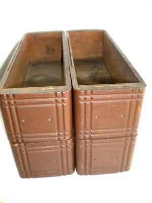 4 cajones de gabinete de máquina de coser Singer antiguos originales - pintados, sin tiradores Foto 1 de 4