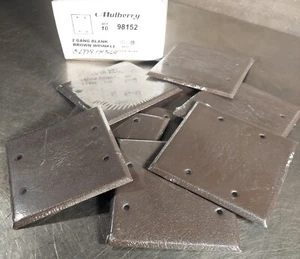 NOS SURPLUS Box Of 10 MULBERRY 98152. 2 Gang Blank Brown Wrinkle - Picture 1 of 4