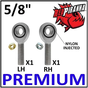 5/8''-18 MALE LH + RH 5/8'' BORE PREMIUM HEIM JOINT ROD END W/ JAM NUTS KIT - Picture 1 of 1