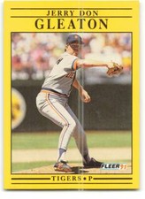 1991 Fleer Baseball #338 Jerry Don Gleaton  Detroit Tigers 