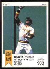 1991 Panini Canadian Top 15 #105 Barry Bonds
