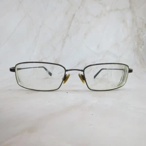 Flexon By Marchon Eyeglasses Frame Men's Black Chrome Full Rim Square 52-18-140 - Picture 1 of 7