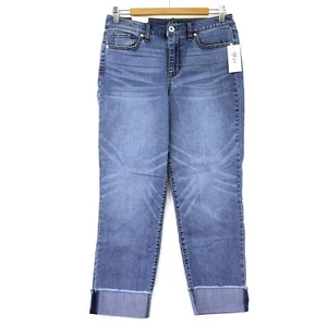 Style & Co. Damen Boyfriend Jeans mit hohem Bund, Größe 8, Burton Blue - Bild 1 von 5