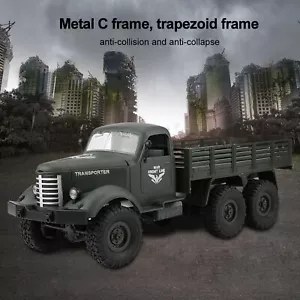 Camión militar con rastreo todoterreno JJRC escala 1:16 coche de radiocontrol 6x4 2,4 GHz - Imagen 1 de 12
