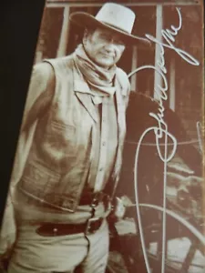 John Wayne Signature Reprint Tin Metal Decorative Sign 16"x8 1/2" - Picture 1 of 2
