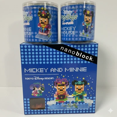 nanoblock Tokyo Disney Resort Limited Edition Tanabata Mickey Minnie Set Rare - Image 1 of 4