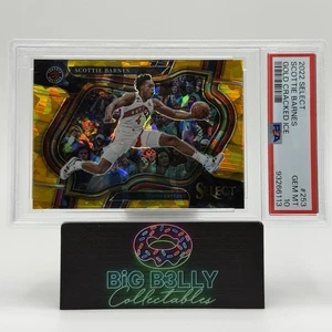 2022 Select Scottie Barnes Gold Cracked Ice /10 Courtside PSA 10 #253 Raptors - Picture 1 of 4