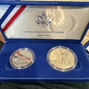 1886-1986 United States Liberty Proof Commemorative Coin Set - Picture 1 of 4
