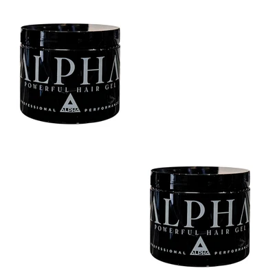  Gel Alpha Potente Gel para el Cabello, A Base de Agua, Sin Descamación Sin Alcohol 2 Tarros  Foto 1 de 2