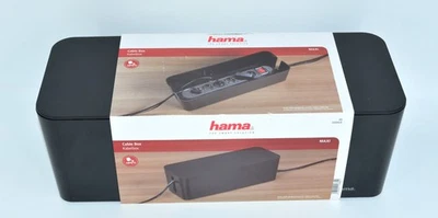 Kabelbox Maxi mit Deckel Organizer 020664 Hama schwarz - Bild 1 von 4