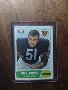 1968 Topps #127 Dick Butkus Chicago Bears HOF Fair - Picture 1 of 3