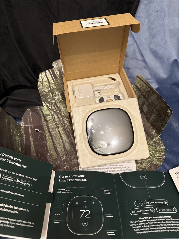 Умный термостат Ecobee УЛУЧШЕННЫЙ (EB-STATE6L-01). Никогда не использовался - Изображение 1 из 4