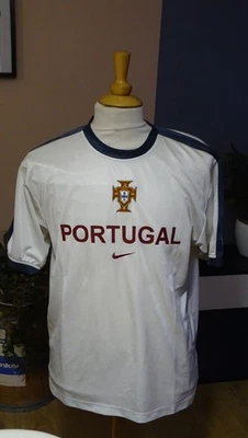MAILLOT FOOTBALL NIKE PORTUGAL  RONALDO T.L ANNEES 90 - Photo 1/3