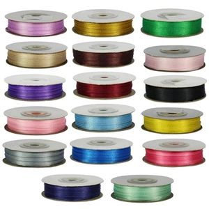 Bellissimo nastro raso double face largo 3 mm rotolo liscio 50 m artigianale - sgombero - Foto 1 di 10