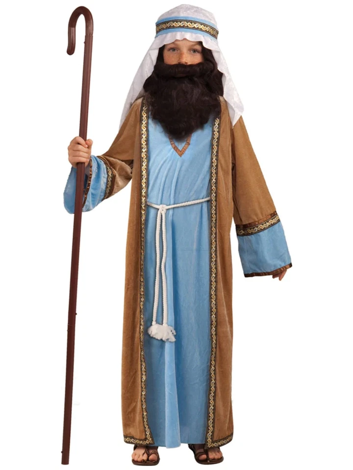 Deluxe Joseph Religious Biblical Christmas Nativity Easter Child Boys Costume L - Image 1 of 1