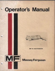 Massey Ferguson MF 81 Heutender Bedienungsanleitung - Bild 1 von 2