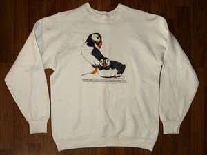 Atlantic Puffin. Vtg. Crewneck Sweatshirt Men Size L - Picture 1 of 8
