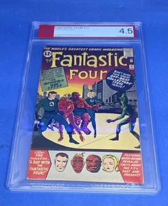 Fantastic Four #11 - PSA 4.5 - 1ª Aparición de Hombre Imposible - Marvel Plata - Imagen 1 de 3