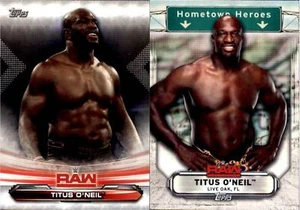 2019 Topps Raw Base #71 & Hometown Heroes #HH-38 Lot Titus O'Neil - Picture 1 of 1