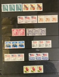 US Mint Coils Strips Lot (11) Different Coil Plate Number Or Coil Line All MNH - Picture 1 of 1