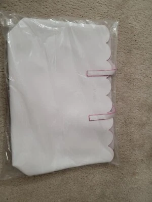 Bolso de Mano WACOAL Blanco Con/Rosa Borde Nuevo En Plástico Foto 1 de 4