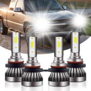 Faros LED bombillas para 1999-2006 Chevy Silverado 1500 2500HD 3500 6000 k - Imagen 1 de 9