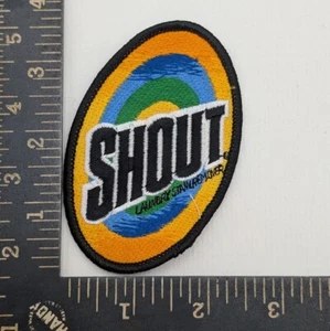 Vintage 1990s Clean Laundry Detergent SHOUT Patch - Picture 1 of 2