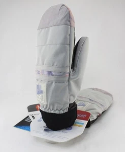 Roxy Chloe Kim Mitt Snowboard Fäustlinge, Damen Large, Grau Violett Marmor Neu - Bild 1 von 2