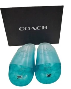 Coach Women's C3068 Ulyssa Sea Mist Rubber Slide, Size 8B NIB - Picture 1 of 4
