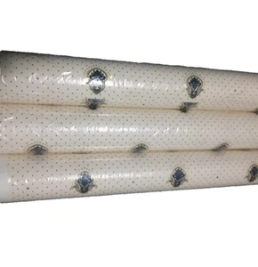 X3 Rolls Warner Wallpaper Victorian Dotted Floral Cream 180 sq ft. Total N.O.S.. - Picture 1 of 5