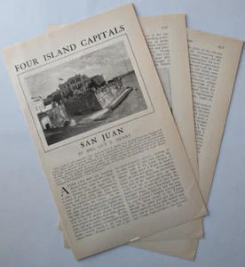 San Juan Puerto Rico Geschichte US Territorium Politik Stätten 1901 Ausblick Geschichte ~7pg - Bild 1 von 5