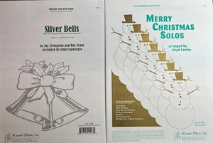 CAMPANAS DE PLATA y SOLOS DE FELIZ NAVIDAD para solos de barítono/trombón con piano - Imagen 1 de 7