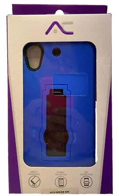 Custodia Protettiva Premium Con Supporto Per HTC DESIRE 530 - Blu/Nero - Immagine 1 di 4