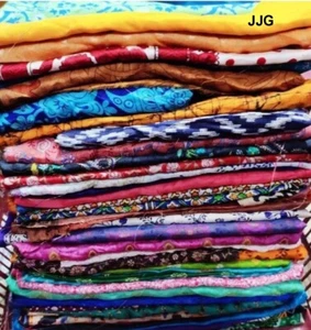 Venta al por mayor Lote 10 Piezas Pesado Banarasi Brocado Sari Arte Seda Vintage Tela Sari - Imagen 1 de 10