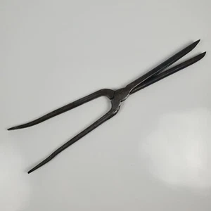 Vintage Acier G Hair Curling Iron Tongs Crimper Wave Metal - Picture 1 of 7