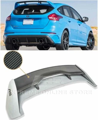 Alerón trasero estilo RS de fibra de carbono para Ford Focus Hatchback 2012-2018 Foto 1 de 4