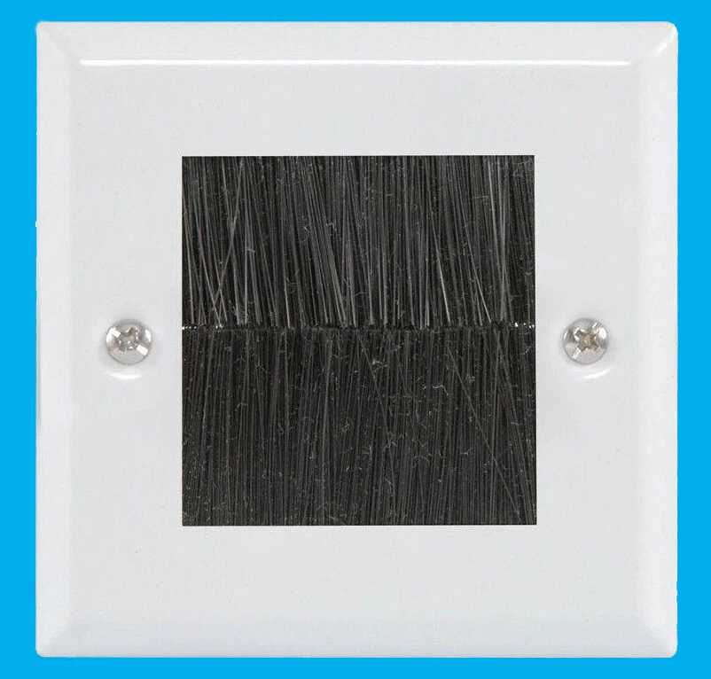 1 Bande, Plaque Brosse, Câble Entrée Propre, TV, Av, Prise Murale - Photo 1/1