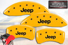 2020-2021 Jeep Gladiator Front + Rear Yellow MGP Brake Disc Caliper Covers Jeep Gladiator