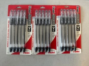 Lot Of 3 Packs Clear Pentel R.S.V.P. Ballpoint Gel Black Ink Fine Point 0.7Mm - Picture 1 of 5