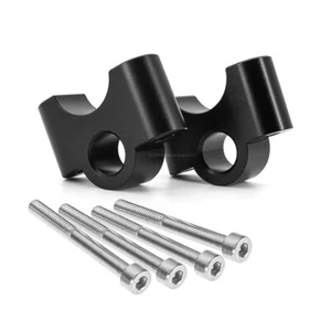35 mm Black Handlebar Risers Fat Bar Mount Clamp For BMW R1200GS R1250GS S1000XR - Picture 1 of 6