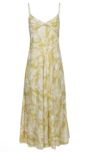 Vince Womens spaghetti strap twist chest floral print dress MSRP $395 XL - Picture 1 of 17