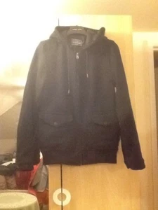 Unisex Black Wool Blend Jacket Xs( 34" Chest) By Topman - Picture 1 of 6