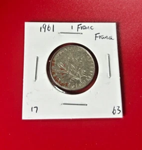 1961 France 1 Franc Coin - Nice World Coin !!! - Picture 1 of 2