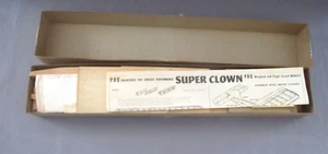 Vintage PDQ Super Clown Matt Kania Balsa Modellflugzeug Bausatz Stuntflugzeug NOS - Bild 1 von 7