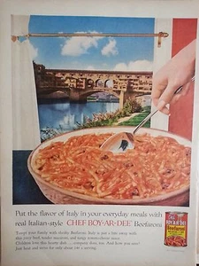 1958 Koch Junge Ar Dee Spaghetti Bankett auf Budget Original Druck Anzeige - Bild 1 von 1