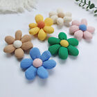 Cute Creative Knitted Cotton Filled Flower Brooch Badge Pins For Bag Backpac BAZ