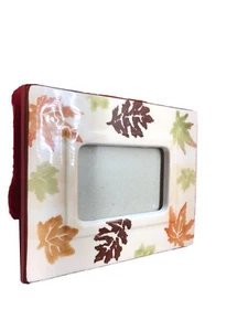 Marco de fotos de cerámica hojas de caída  - Imagen 1 de 11