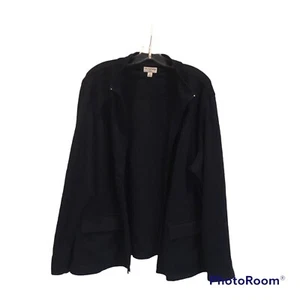 Breckenridge Damengröße 2X marineblaue Paisley-Jacke mit Reißverschluss - Bild 1 von 11