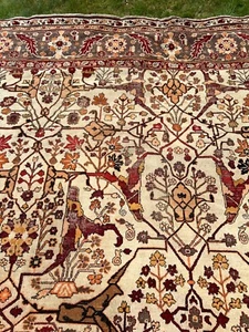 Antique 19 Century Hand knotted Indian Amritsar rug Bidjar Persiann 400 x 350cm - Picture 1 of 10